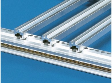 Aluminium guide rail for use with end piece 220mm PCB depth (pk 10)